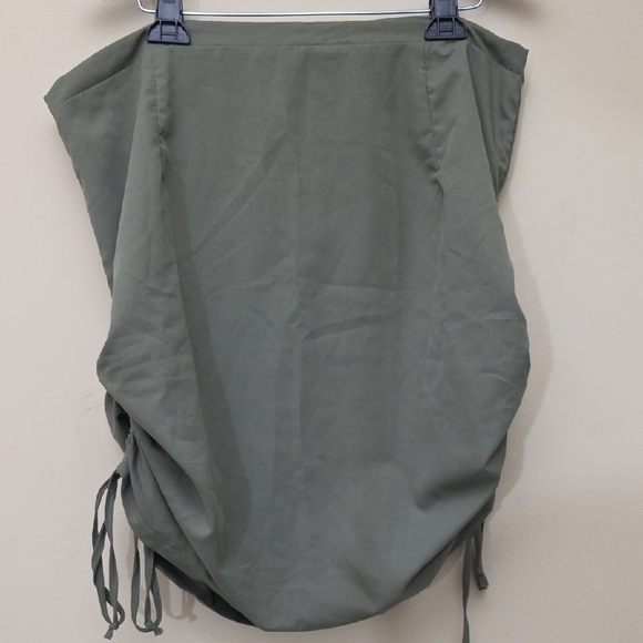 SHEIN Olive Green Midi Skirt - Picture 6 of 6